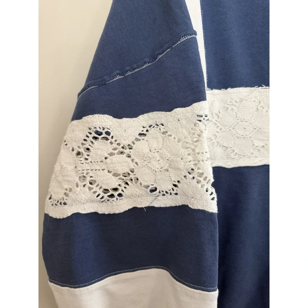 Free People We The Free American Dream Polo Women's Size Medium - Picture 9 of 15
